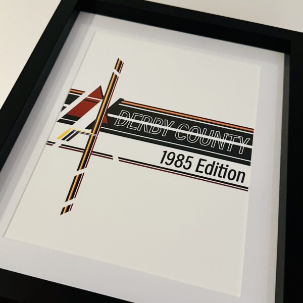 Derby County 'The Bass Triangle' 1985 Edition Eras Wall Art - Image 2