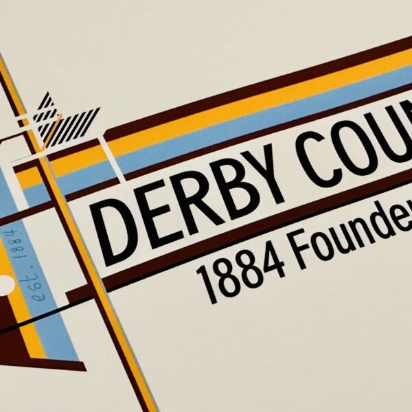 Derby County 'The Founders' 1884 Edition Eras Wall Art (Limited Edition)