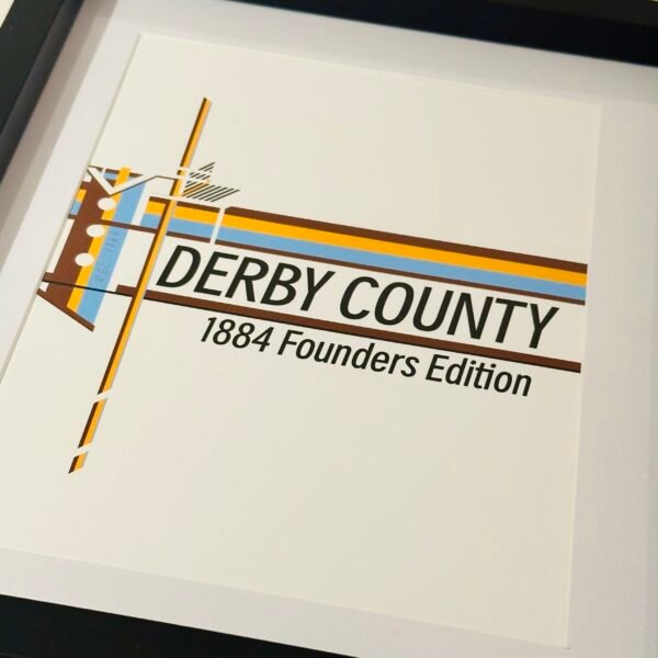 Derby County 'The Founders' 1884 Edition Eras Wall Art (Limited Edition) - Image 2