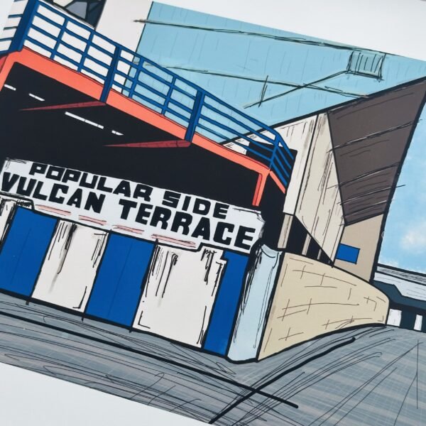 'The Popside' at The Baseball Ground Derby County Wall Art