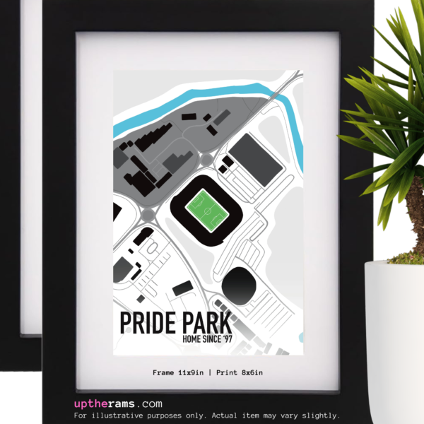 Pride Park 'Stadium View' Derby County Wall Art - Image 3